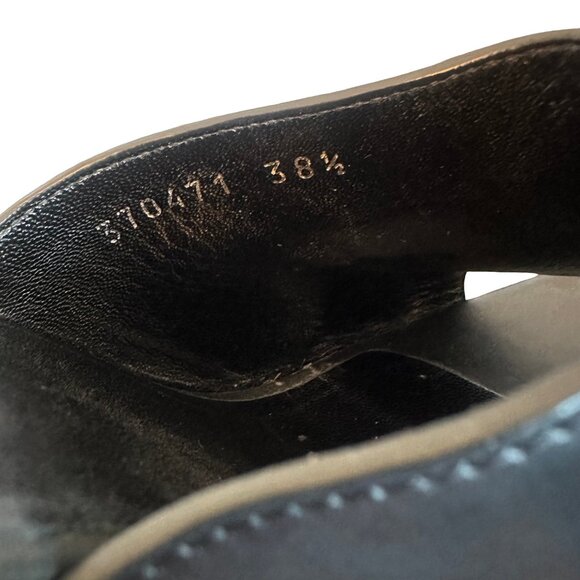 Gucci Betis Glamour Horsebit High Heel Clogs Sandals Stud Open-Toe Size 38.5 - Picture 4 of 15